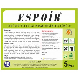 Endüstriyel Bulaşık Makinesi Kireç Çözücü 5 Kg.